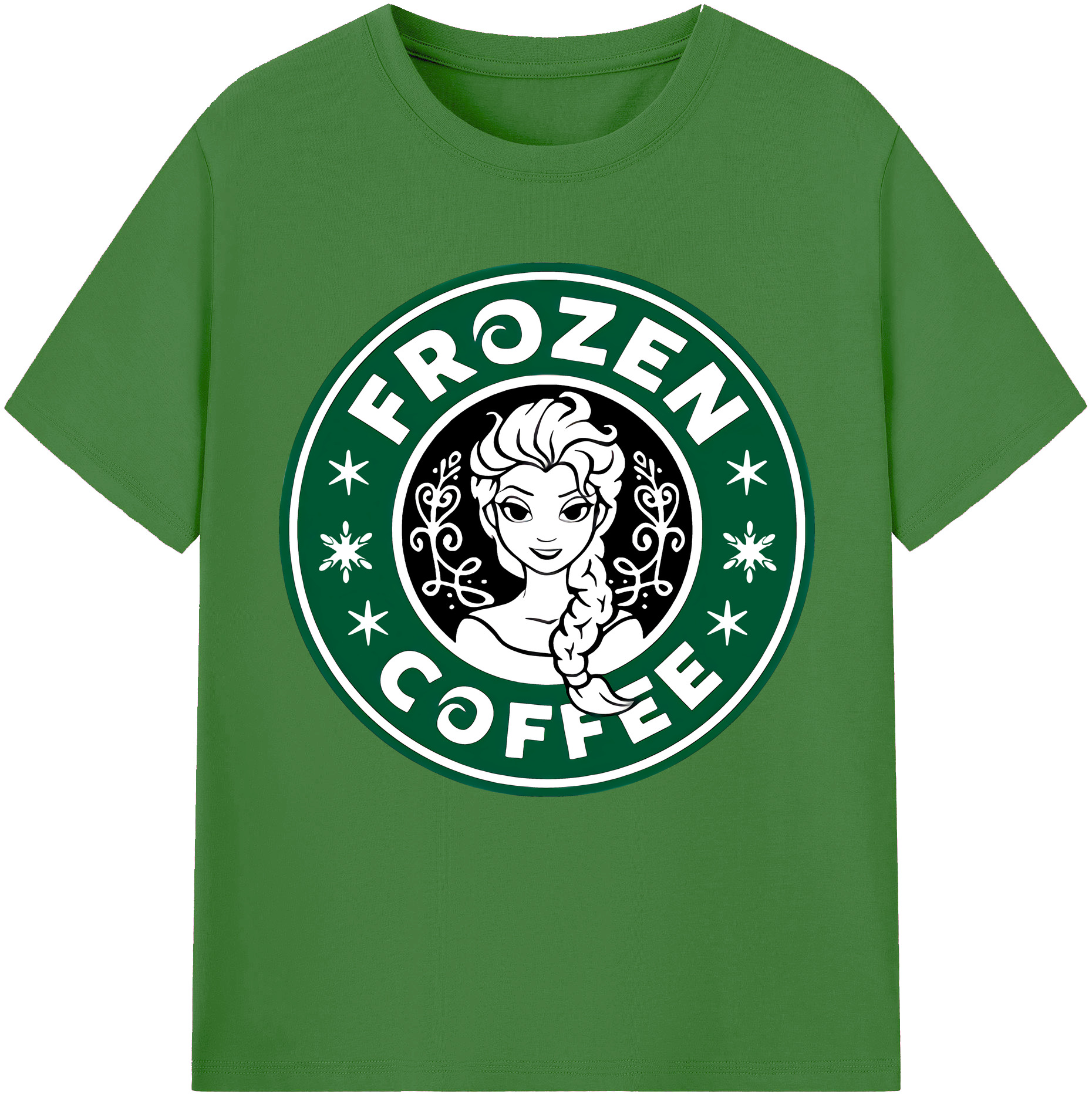 （画像用） アナと雪の女王 アンナ エルサ Frozen Anna Elsa レディースカジュアルプリントTシャツ（綿100％）